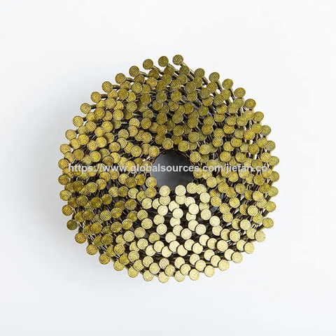 Clous en rouleau galvanisés/Clous en rouleau pour palettes en bois/Clous en rouleau pour palettes revêtus de vinyle à tige filetée