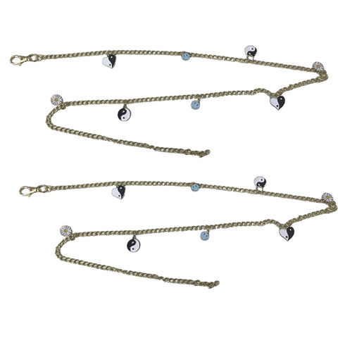 Ceinture chaîne 100% fer pour femmes avec multiples accessoires (visage/fleur/cœur, etc.) - Vente en gros pour boutiques et magasins de mode