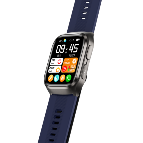 EKG-Uhr mit Luftpumpe, Airbag-Design, 2,06-Zoll-AMOLED-HD-Farbbildschirm, geführte Messung, genau und zuverlässig, intelligente Sprachsteuerung, OEM
