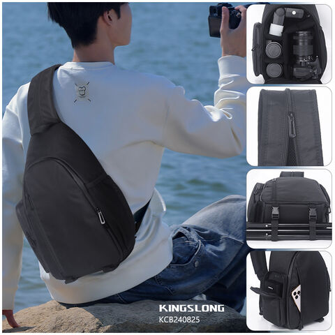 Bolsa de ombro impermeável para câmera DSLR com suporte para tripé, modelo 2025 - Ideal para fotógrafos profissionais