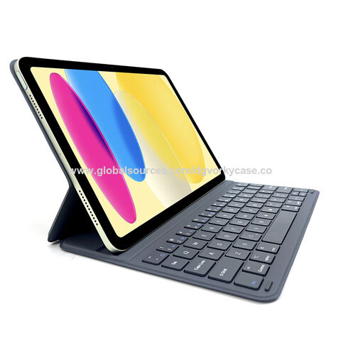 Funda con teclado Bluetooth ultradelgada, ultraligera y de bajo consumo para iPad Air 4/5 y 10/11/13 pulgadas