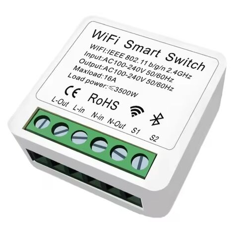 TUYA Smart Life Mini WiFi Smart Switch 10A, Modul Zigbee, Relay, Sakelar WiFi, Alexa Google Smart Home, Remote Control On Off Light for sale at factory direct price