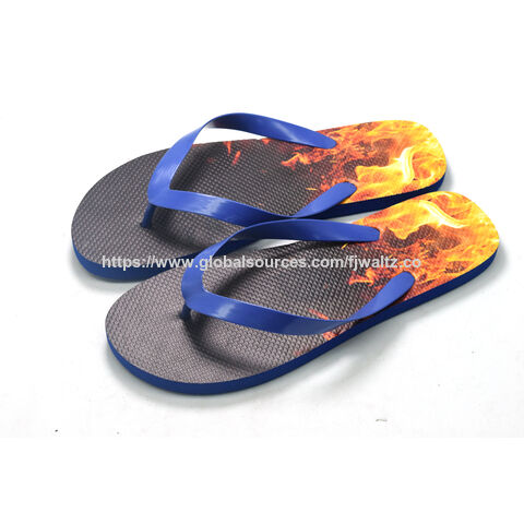 Sandales d'été, tongs de plage, nouvelles tongs pour hommes à bride en PVC, pantoufles en EVA durables avec logo personnalisé en relief