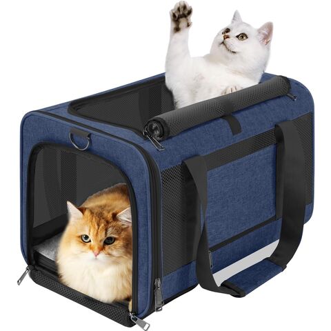 Hundetragetasche Weich/Katzenboxen Große Katze 9 bis 11 kg/Weiche Haustiertragetasche 7 kg Welpe/Transportbox mit Top-Öffnung for sale at factory direct price