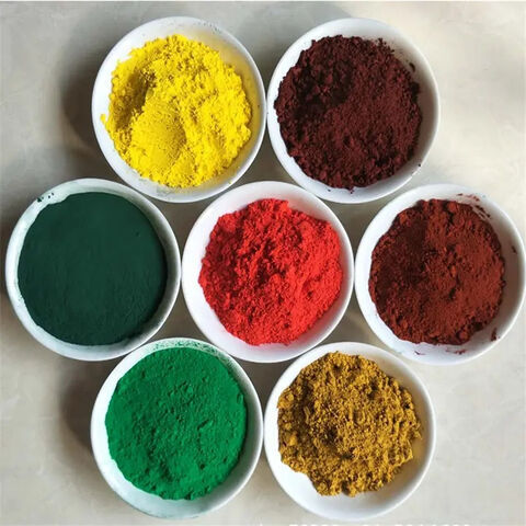 Fornecedor da China de Alta Qualidade Óxido de Ferro Cores Amarelo Preto Verde em Pó Para Pigmento