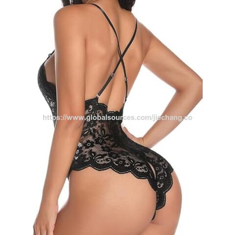 بذلة نسائية، تيدي مثير، جوارب برقبة على شكل حرف V، بيجامات دانتيل for sale at factory direct price