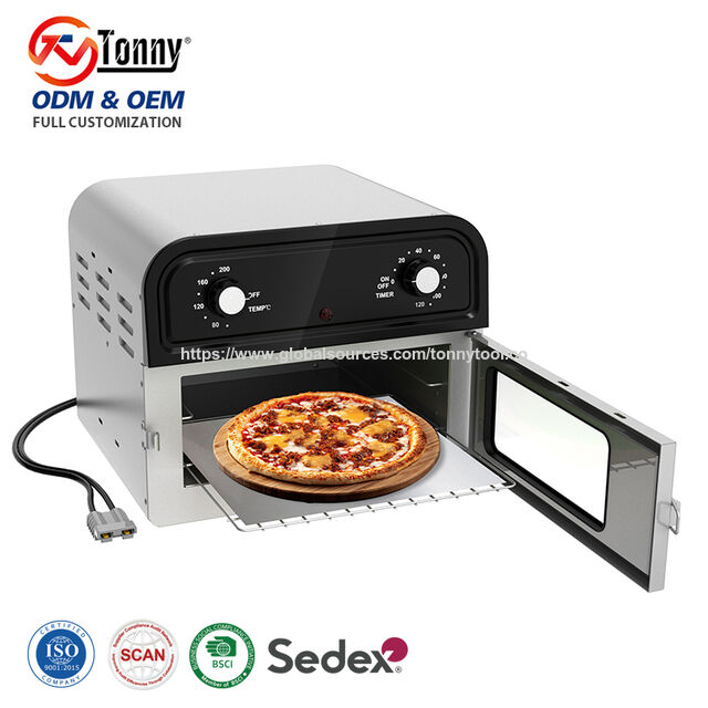 Four Grille-Pain Friteuse à Air 12V DC 300W, Four à Convection Compact pour Camping en Plein Air/Camping-Car/Voyage en Camion, Appareils de Cuisine
