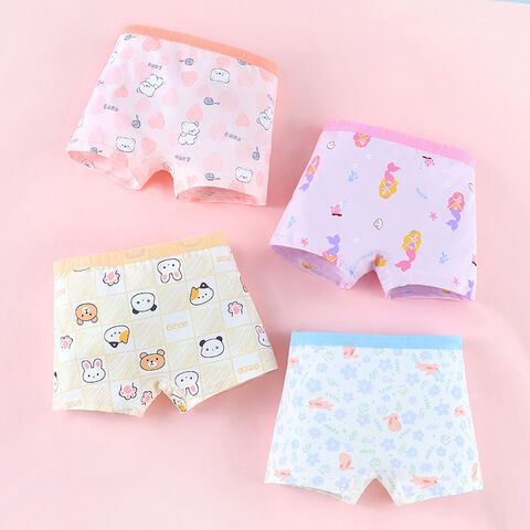 Bragas para niñas, bóxer de algodón, ropa interior para niños, algodón puro al por mayor