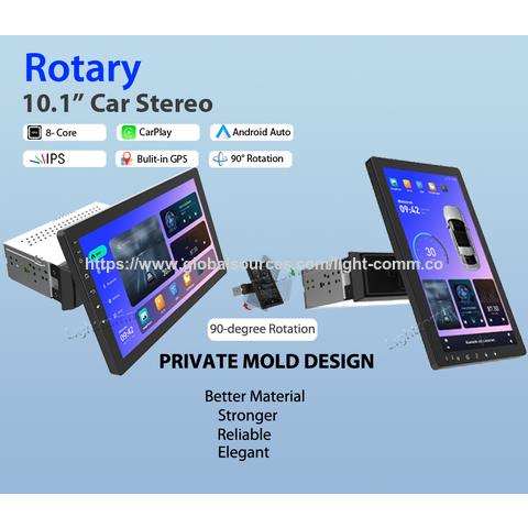 Android Car Radio/multimedia Player/90 Degree Rotary Floating Touch ...