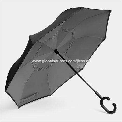 Wholesale Promotional Inverted Umbrella With C Handle, Double Layer Car ...