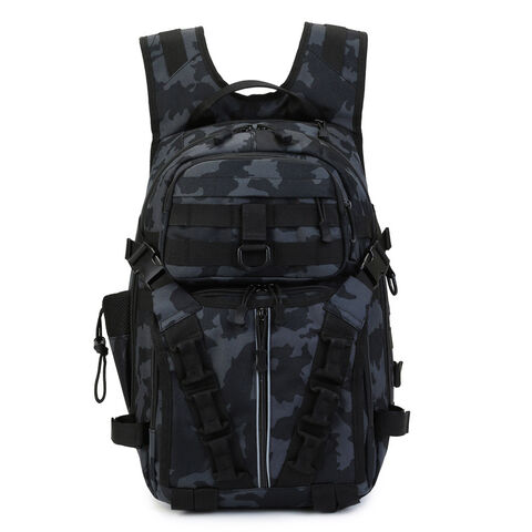 Mochila Tática Masculina Multifuncional para Viagem, Mochila Grande de Assalto de 3 Dias para Camping e Caminhadas, 45L, Personalizável