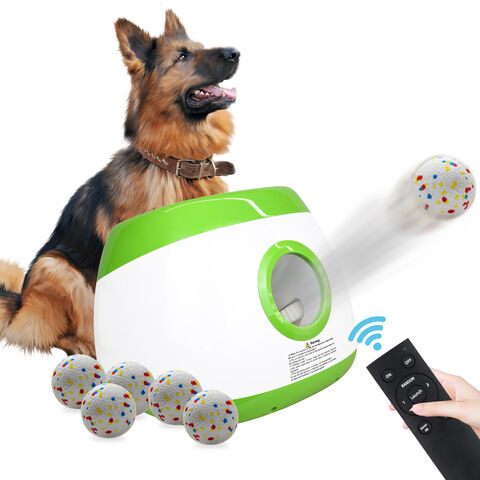 Lanzador automático actualizado al por mayor de la bola del perro grande-verde lima