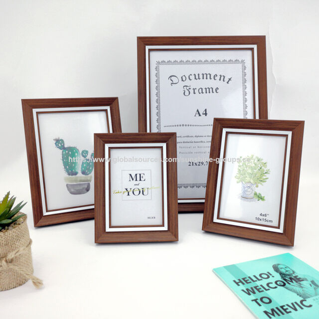 Cadre photo en plastique de style européen pour table, mur photo de studio, enfants, cadre photo A3 A4, cadre photo puzzle d'identification for sale at factory direct price