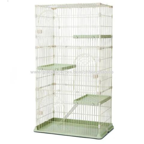 Katzengehege mit Rampen, Leitern und Hängematte für Haustiere