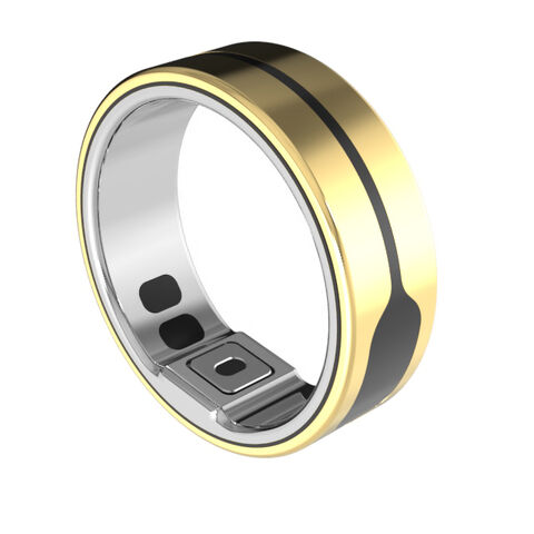 OEM Medical-healthcare Smart stainless steel Ring ECG Body Fat 5ATM Activity & sleep trackers SpO2 blood glucose vibration alert