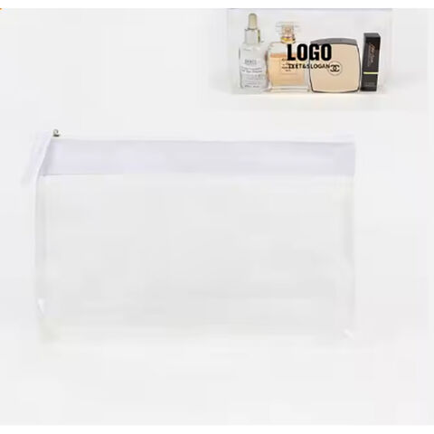 Transparente Reißverschlusstasche Großhandel Benutzerdefiniertes LOGO Reise Transparent Klar Reißverschlussbeutel PVC Kosmetiktasche for sale at factory direct price