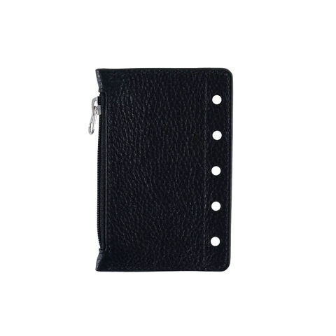 Custom Zipper Pocket Flyleaf For Ring Binder Pebbled Pu/ Leather ...