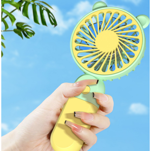 Mini USB-Ventilator, tragbar, wiederaufladbar, aus PP-Kunststoff, Kleinhandel/Großhandel, mit Batterie und Mini-Ladegerät