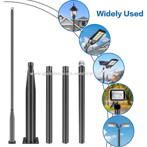 5M 6M 8M 10M Aluminium Edelstahl Verzinkter Stahl Straßenlaternenmast Konische Straßenlichtmasten, Lampenmast, Lampenpfosten Lieferant