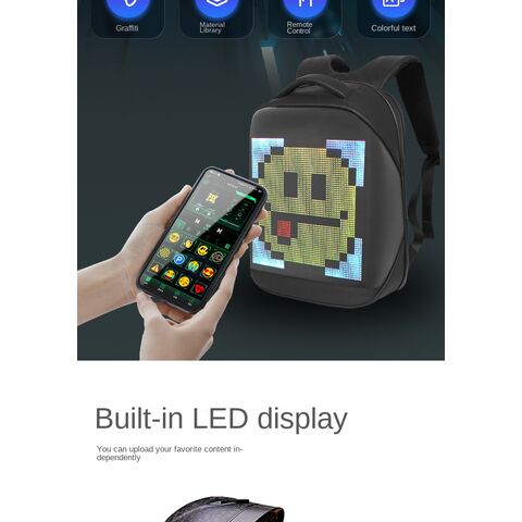 New Waterproof Led Backpack Convenient Blue Tooth Connection Custom ...