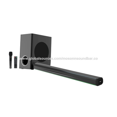 SW128T, 2,1 Barra de sonido de cine en casa con altavoz Bass Reflex, tweeter integrado, fácil configuración, compacto, con BT