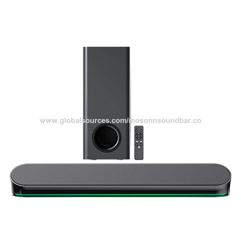 LW17 2.1 Home Theater Sound bar mit Bass Reflex Lautsprecher, integrierter Hochtöner, einfache Einrichtung, kompakt, mit BT USB HDMI OPT AUX