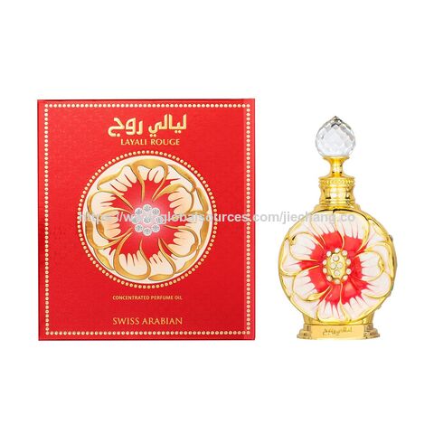 Swiss Arabian Layali Rouge - Produits de Luxe de Dubaï - Parfum Huile Personnelle Longue Durée - Une Signature Olfactive Séduisante for sale at factory direct price