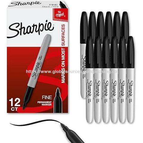 Ensemble de Marqueurs Permanents Sharpie, Pointe Fine à Séchage Rapide Résistant à la Décoloration pour Bois, Plastique, Papier, Métal for sale at factory direct price