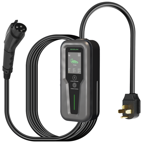 شاحن EV محمول Goodlink EVSE 7kW 32A SAE J1772 قابس شحن مع خدمة OEM ODM GBT نوع 1 نوع 2 NACS