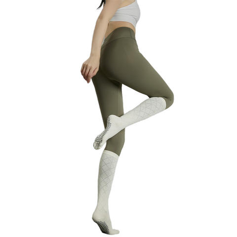 Chaussettes de Pilates et Yoga Antidérapantes en Coton Colorées et Personnalisées pour Femmes