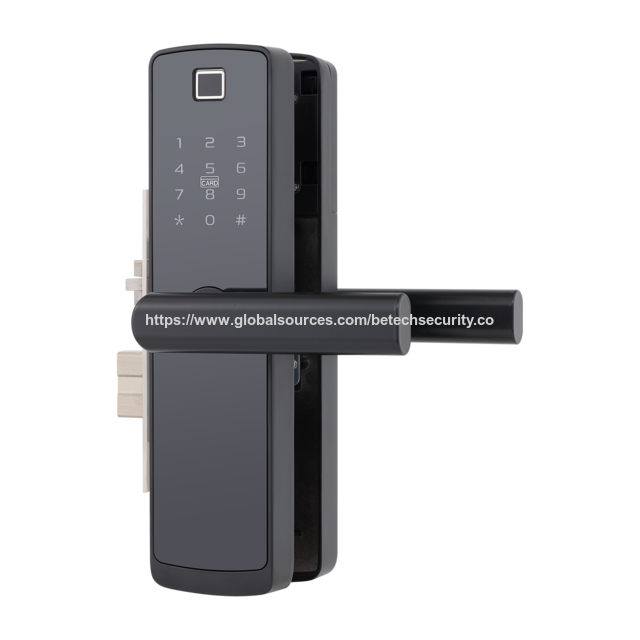 Serrure de Porte Digitale BE-TECH avec Lecteur d'Empreinte Digitale, Carte RFID et Pavé Tactile - K6FMT for sale at factory direct price
