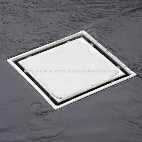 15*15 deodorizing invisible floor drain 304 stainless steel hidden floor drain bathroom shower room floor drain