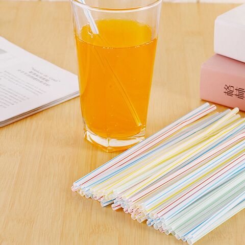 Eco-friendly Pla Disposable Straws For Cold Drinks, 8mm Diameter, Fda ...