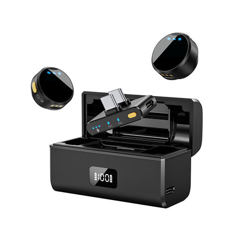 M92 Mini-Mikrofon 3 in 1 Drahtloses Lavalier Magnetclip-Mikrofon Langer Ausdauer für Handy