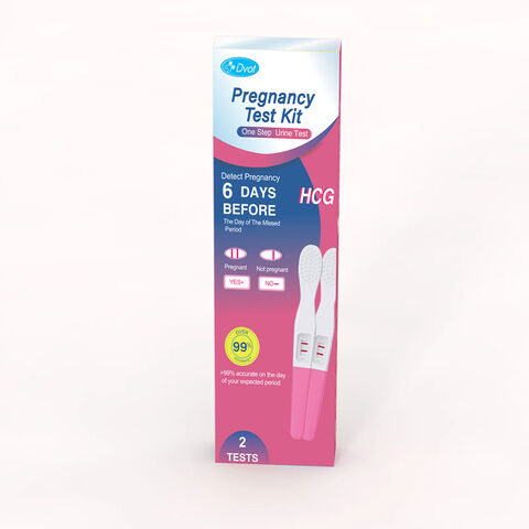 Wholesale OEM&ODM HCG Pregnancy Test Is For The Rapid 2test Pregance Ki For Women Healthy Use At Home. for sale at factory direct price