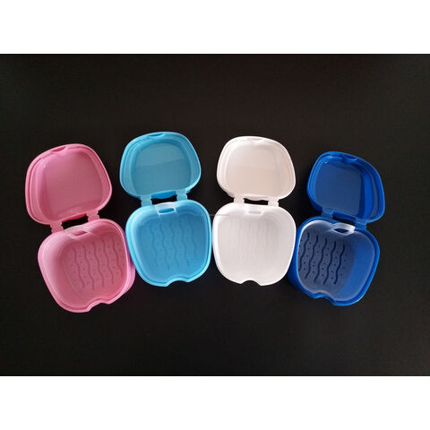 Boîte de Nettoyage pour Prothèses Dentaires, Récipient pour Gouttières Orthodontiques et Protège-Dents avec Passoire