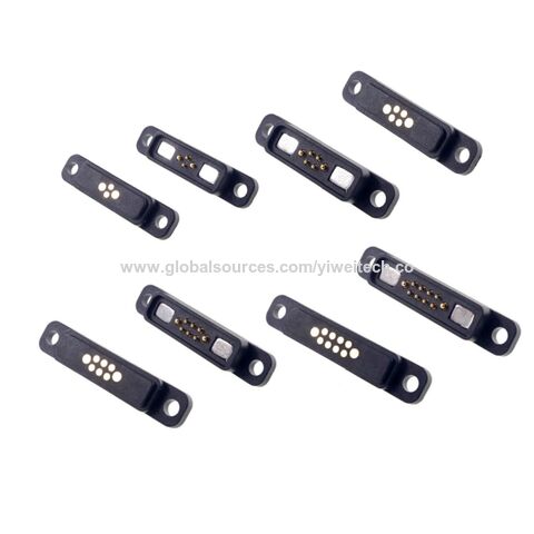 Alta corriente 5A primavera cargado doble fila 2,0mm paso fuerte magnético Pogo pin conector for sale at factory direct price