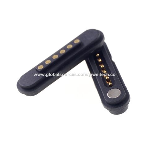 Wasserdicht 2A Frühling geladen Dual Row 2,54mm Pitch starke magnetische Pogo Pin Stecker for sale at factory direct price