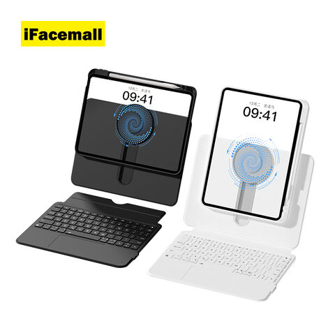 IFacemall Vente Directe Étui Clavier Magnétique Détachable Rotatif Divisé pour iPad Air 13 pouces 2024/Air M3 2025