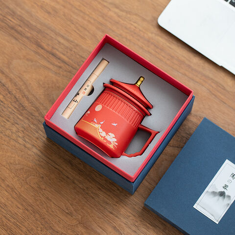 Regalo de Festival de Negocios China-Chic OEM y ODM con Caja de Regalo de Taza de Té para Remojar a Mano for sale at factory direct price