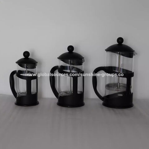 Chaleira para chá Cafeteira de filtro americano Prensa francesa Prensa de filtro francesa Chaleira de vidro resistente ao calor Copo de filtro Pote for sale at factory direct price