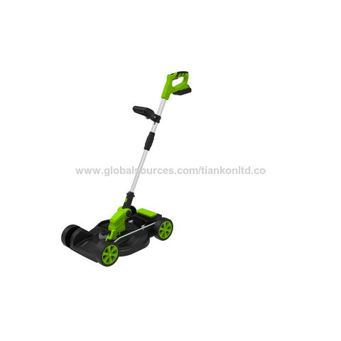 20V Akku-Gartentrimmer für den Großhandel, Handgeführter Rasentrimmer mit Rad, China for sale at factory direct price