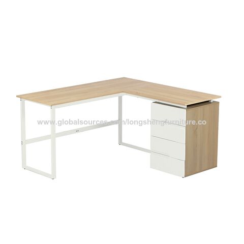 Buy China Wholesale Olin Modern Metal Based Computer Table L-shaped ...