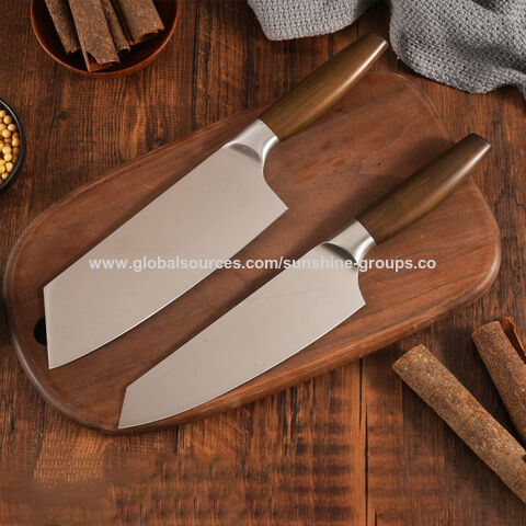 Küchenmesser Damen zum Schneiden von Gemüse, Fleischmesser, Ganzstahl, Einhand-Hackmesser, dreiteiliges Küchenmesserset for sale at factory direct price