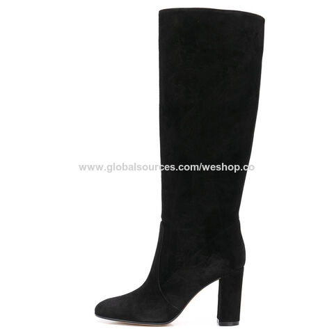 Damenmode Stiefel Stilvolle, schlichte Damenstiefel in großen Größen