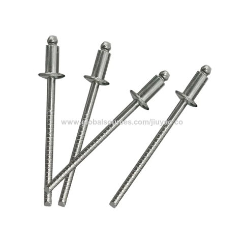 Venta caliente 3/16*40 remache ciego de tipo abierto personalizado en remache ciego de acero inoxidable alargado con mandril de rosca