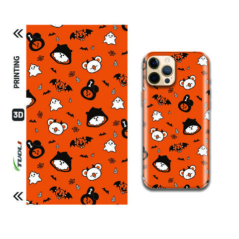 TuoLi Factory Wholesale Custom Design 3D Relief Embossed Mobile Phone Case Back Cover Raw Material Skin Sticker for sale at factory direct price