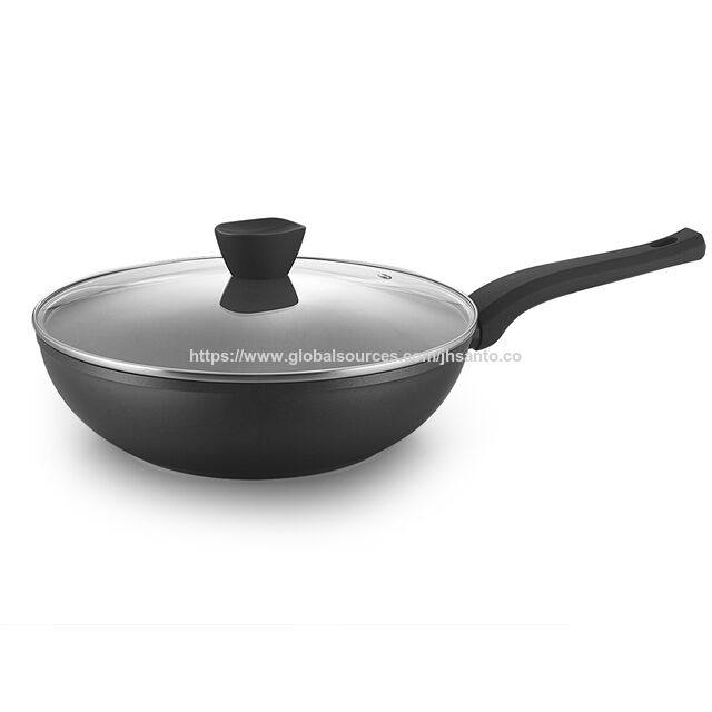 Frigideira antiaderente com tampa, wok de 28 cm com fundo de indução, panela para cozinhar. for sale at factory direct price