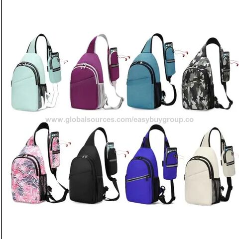 Sling Backpacks Custom Unisex Waterproof Travel Sling Convertible ...