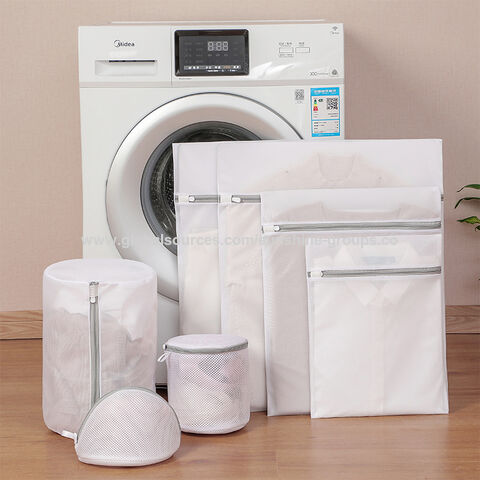 Sac à linge gris, sac en maille fine et épaisse pour laver les vêtements ménagers, sac de lavage de sous-vêtements épaissi, ensemble de sacs de lavage pour soutien-gorge for sale at factory direct price